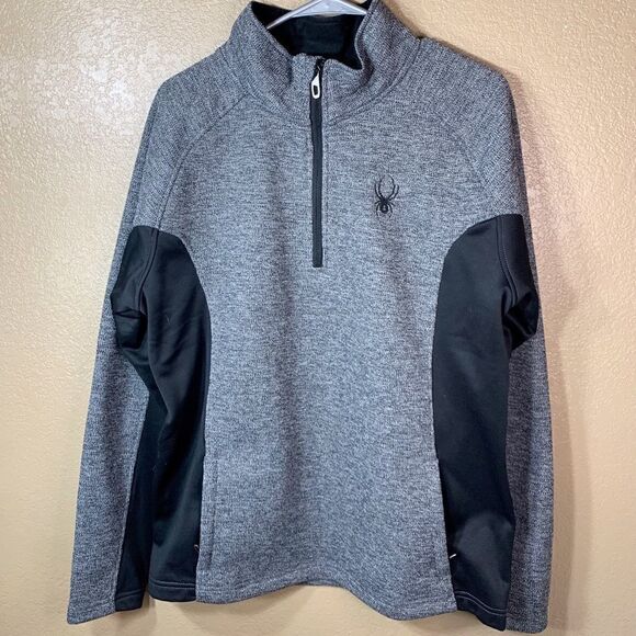 Spyder Mens 1/4 zip pullover sweater‎ - Picture 1 of 11